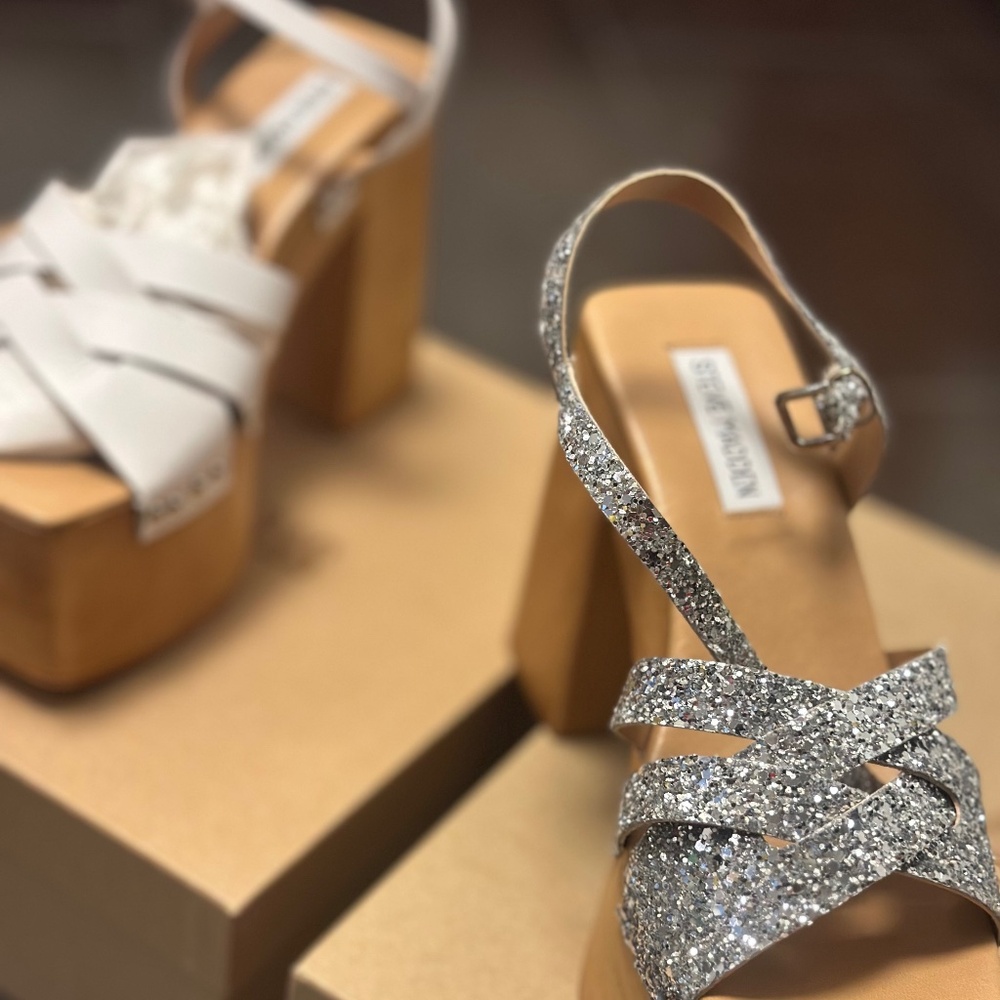 Steve Madden Sexy Wood Heel Sandal On The Loose